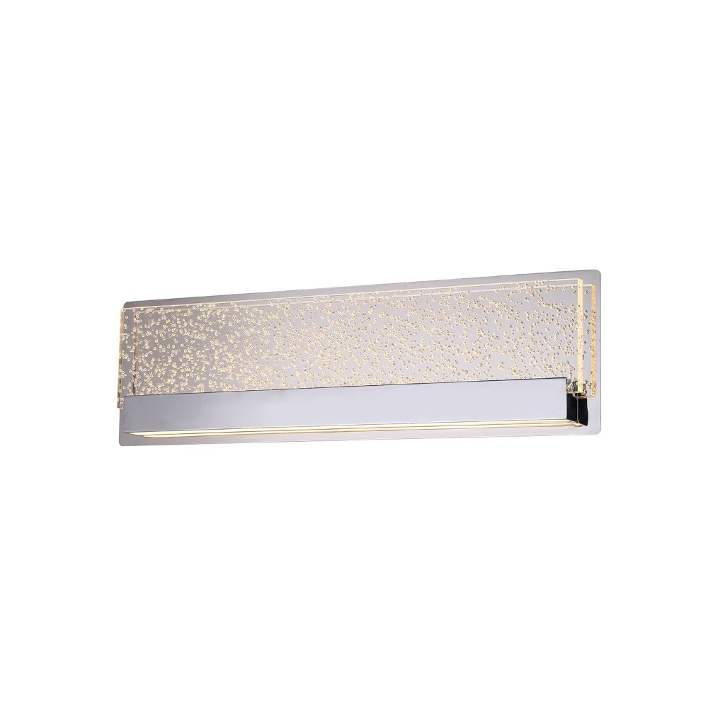 Justice Design Group ACR-4081-BUBL-CROM Alloy 14" Up & Downlight Linear LED Wall/Bath in Polished Chrome