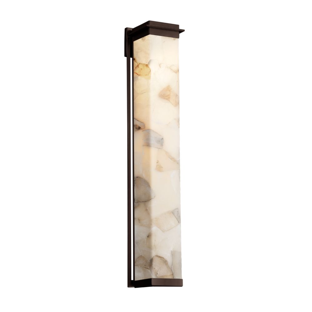 Justice Design Group ALR-7547W-DBRZ Alabaster Rocks Pacific 48" LED Outdoor Wall Sconce in Dark Bronze