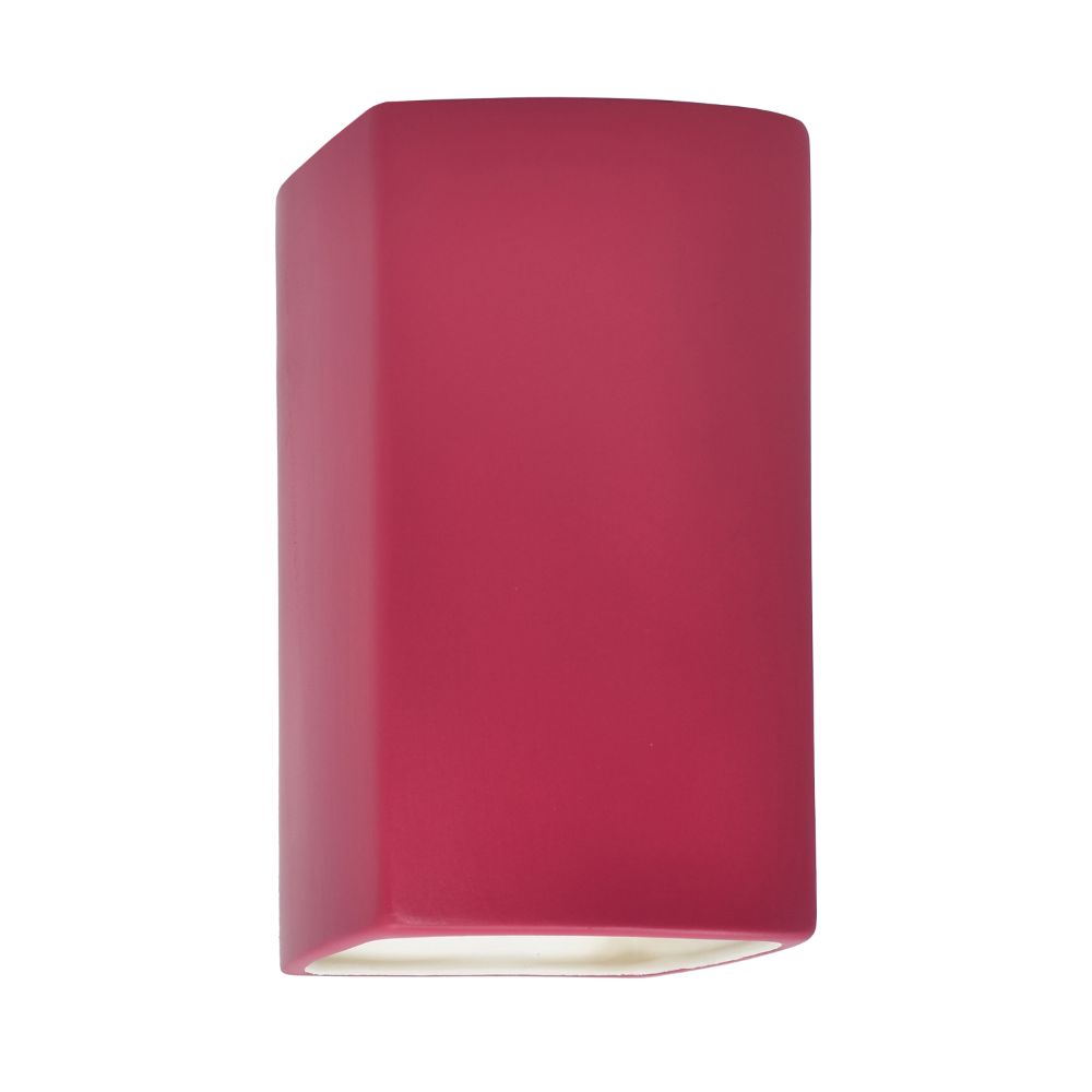 Justice Design Group CER-0910-CRSE Small Rectangle - Closed Top in Cerise