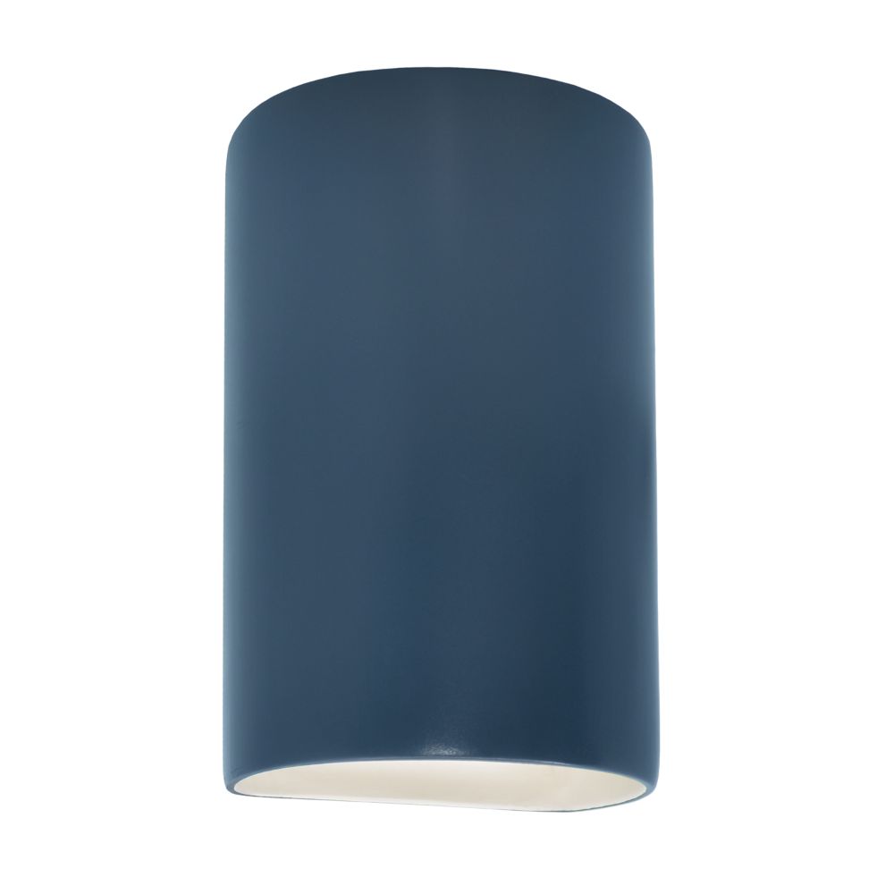 Justice Design Group CER-0940W-MID Small Cylinder - Closed Top (Outdoor) in Midnight Sky