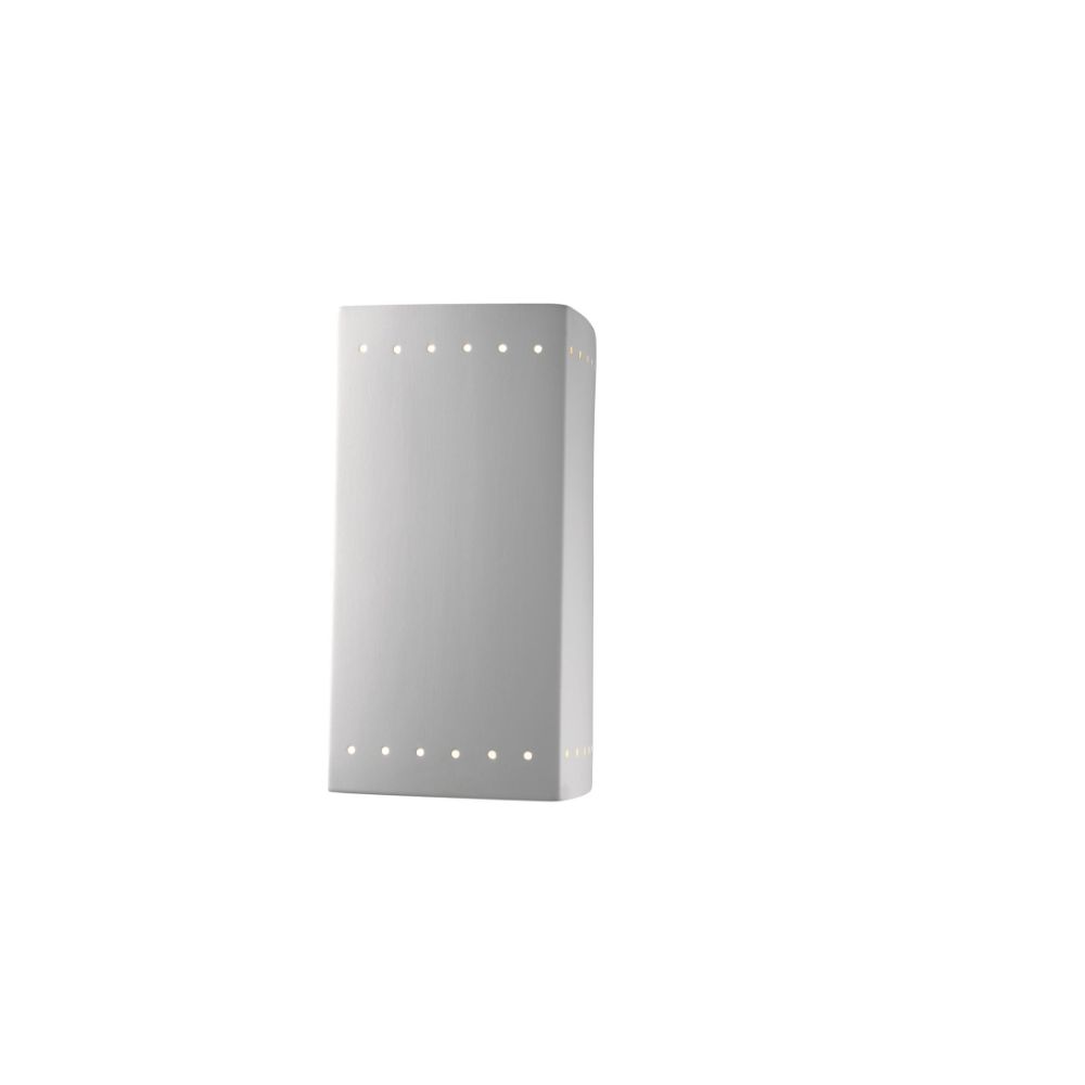 Justice Design Group CER-0960-CRSE-LED1-1000 Large LED Rectangle W/ Perfs - Closed Top in Cerise