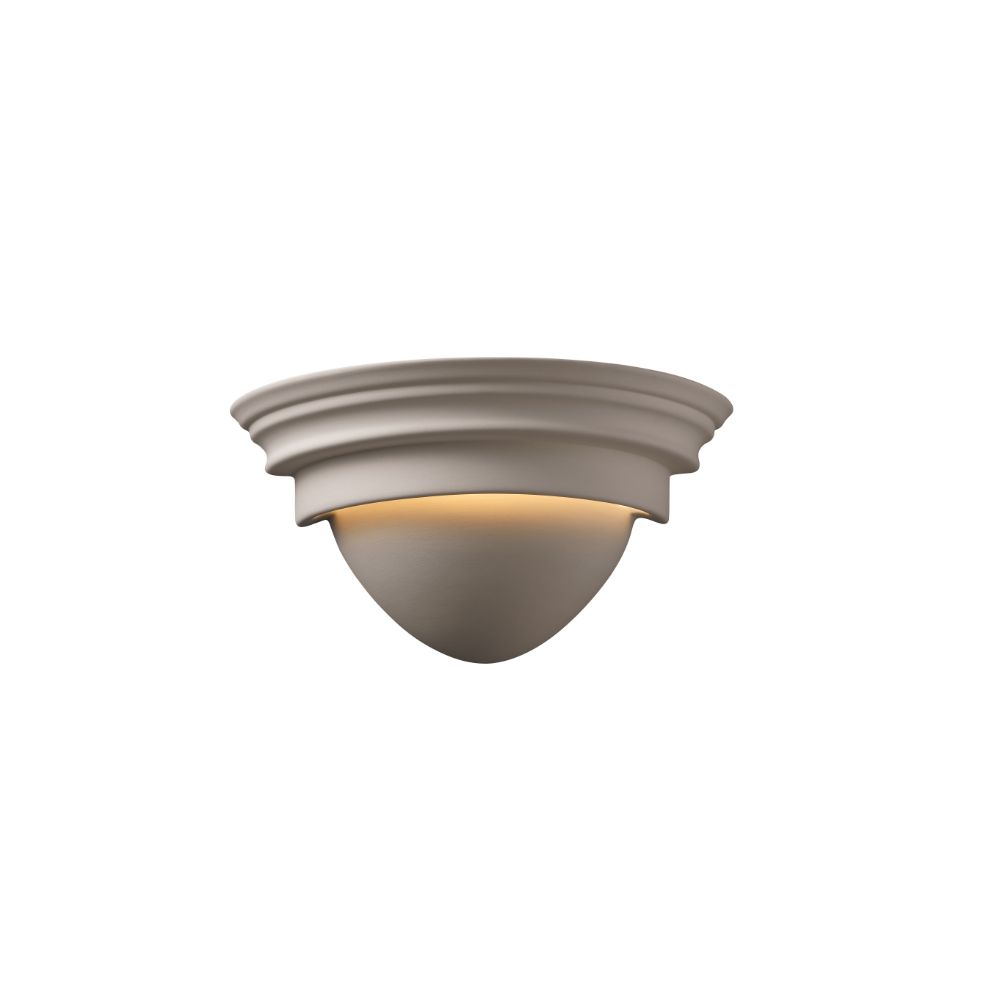 Justice Design Group CER-1005-BIS-LED1-700 Classic LED Wall Sconce in Bisque