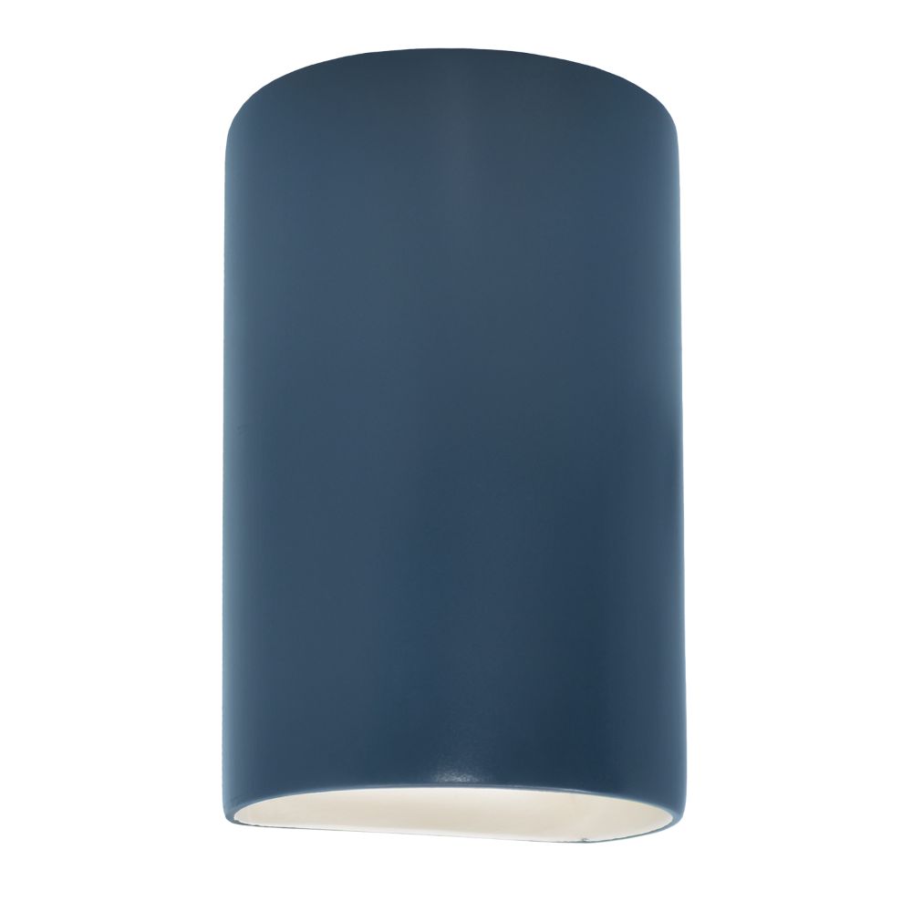 Justice Design Group CER-1260W-MID Large Cylinder - Closed Top (Outdoor) in Midnight Sky