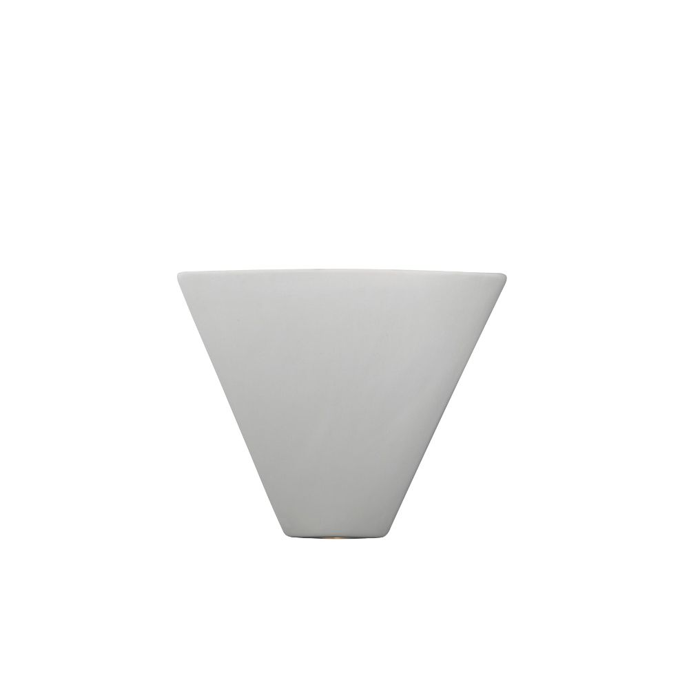 Justice Design Group CER-1860-HMIR-LED1-1000 Trapezoid LED Corner Sconce in Hammered Iron
