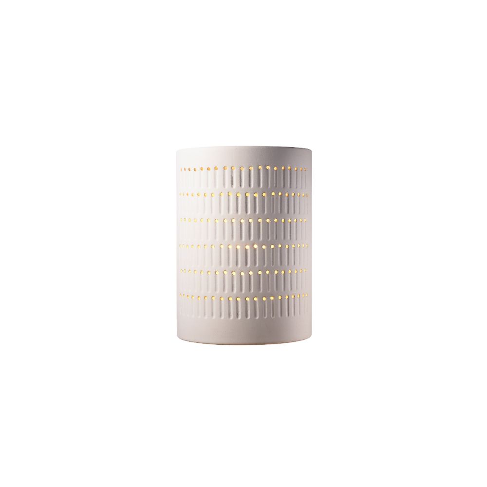 Justice Design Group CER-2295W-HMIR Large Cactus Cylinder - Open Top & Bottom (Outdoor) in Hammered Iron