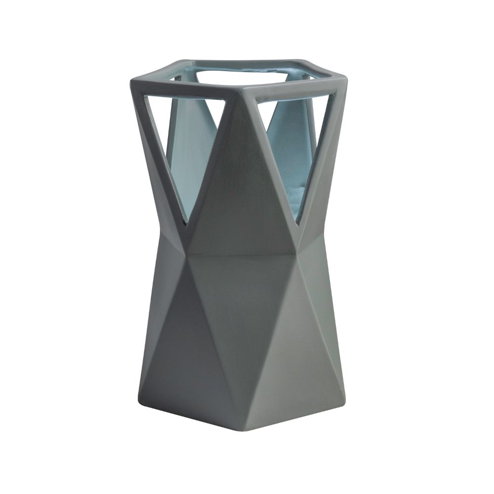 Justice Design Group CER-2430-PWGN Totem Portable in Pewter Green
