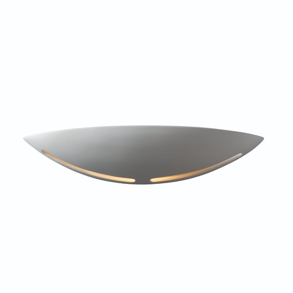 Justice Design Group CER-4215-BIS-LED2-2000 Ambiance Small ADA Slice LED Wall Sconce in Bisque