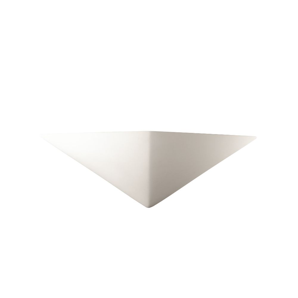 Justice Design Group CER-5140-SLHY-LED1-1000 ADA Triangle LED Wall Sconce in Harvest Yellow Slate