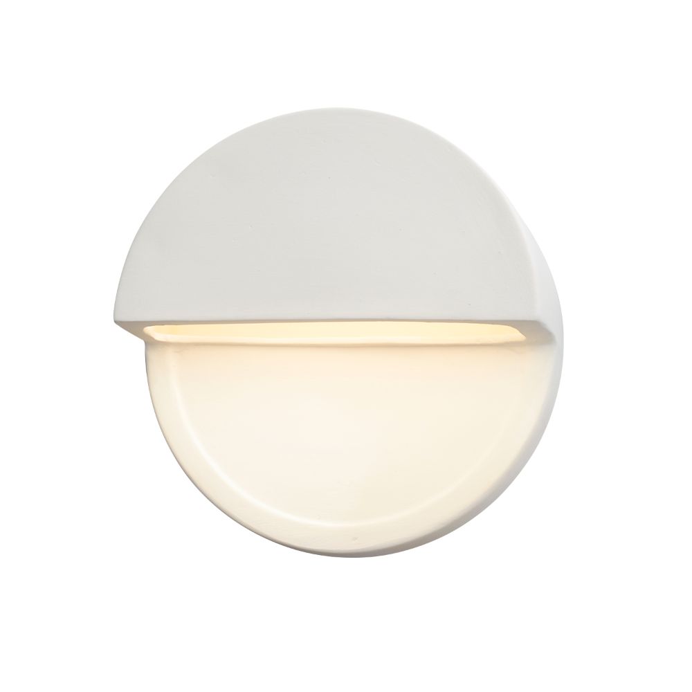 Justice Design Group CER-5610-BIS ADA Dome LED Wall Sconce (Closed Top) in Bisque