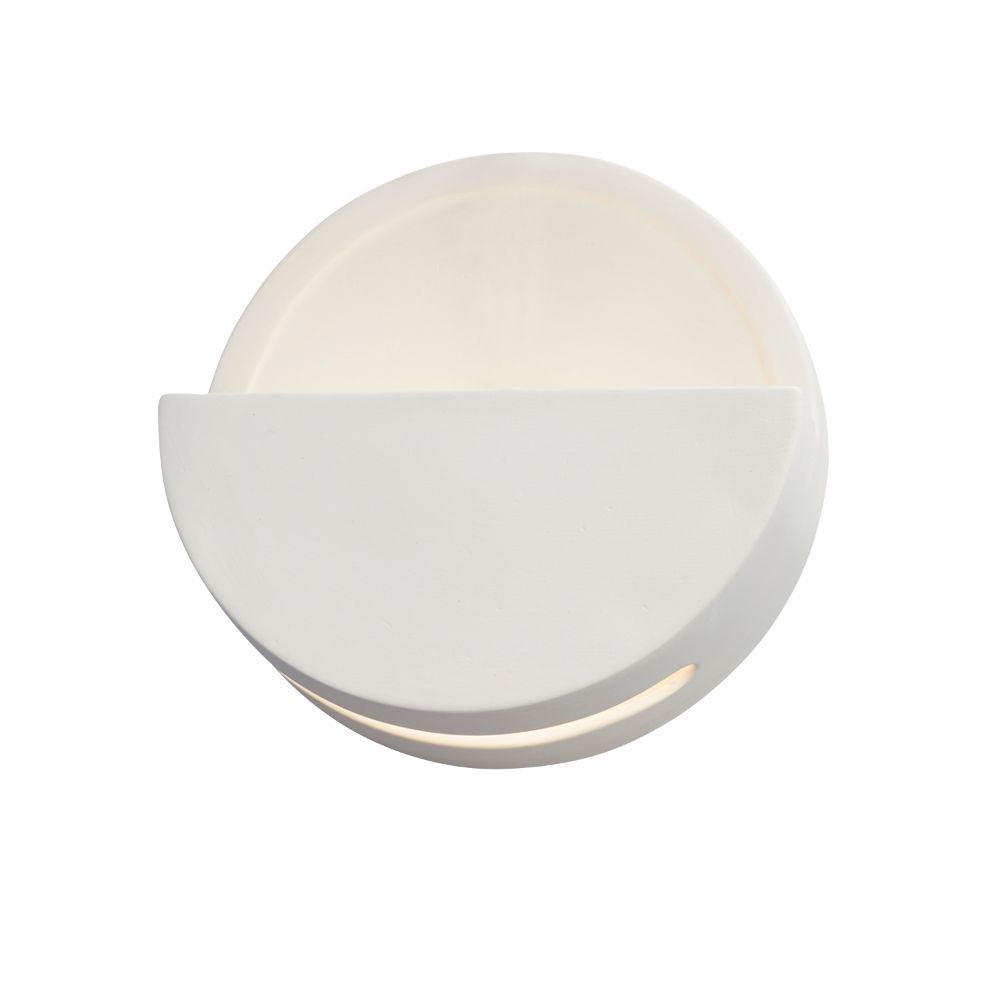Justice Design Group CER-5615-BIS ADA Dome LED Wall Sconce (Open Top) in Bisque