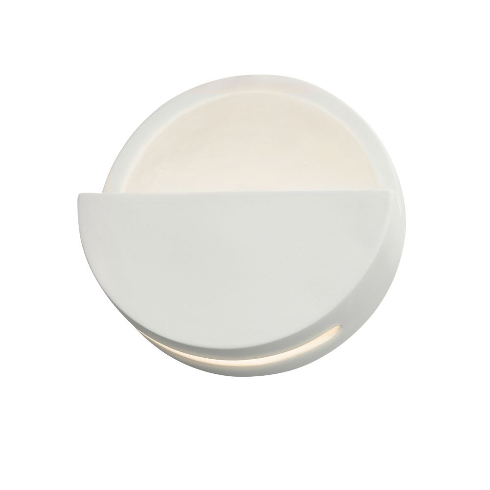 Justice Design Group CER-5615-CLAY ADA Dome LED Wall Sconce (Open Top) in Canyon Clay