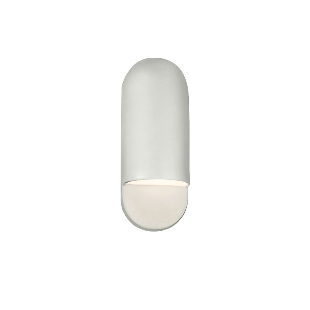 Justice Design Group CER-5620-BIS Small ADA Capsule Wall Sconce in Bisque