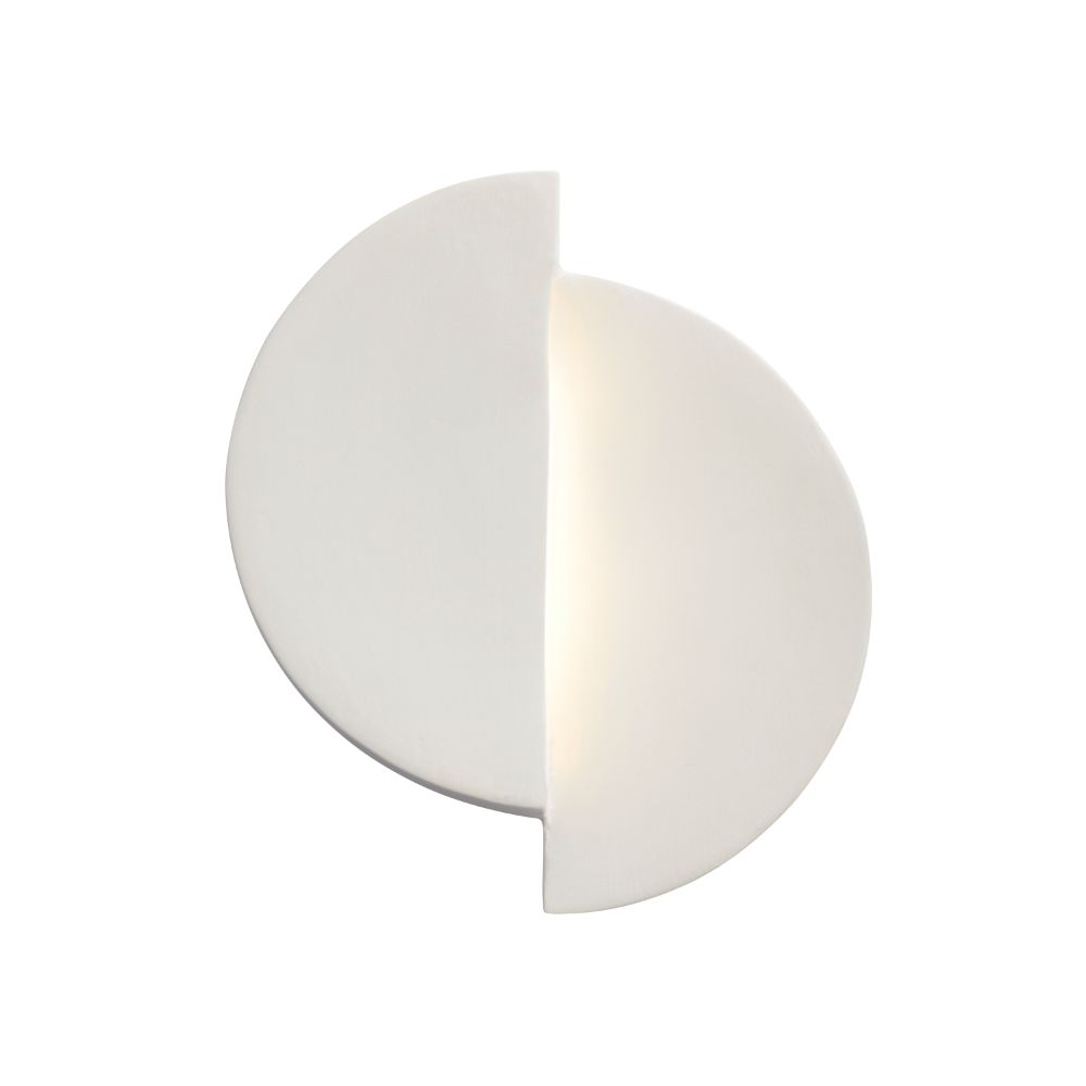 Justice Design Group CER-5675-BIS ADA Offset Circle LED Wall Sconce in Bisque
