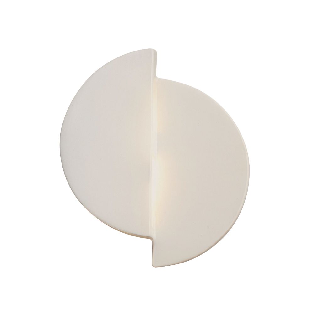 Justice Design Group CER-5675-CONC ADA Offset Circle LED Wall Sconce in Concrete