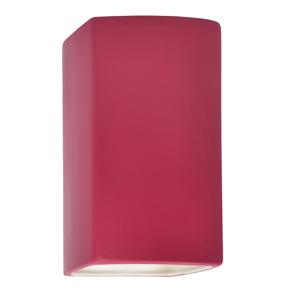 Justice Design Group CER-5950-CRSE-LED1-1000 Large ADA LED Rectangle - Closed Top in Cerise