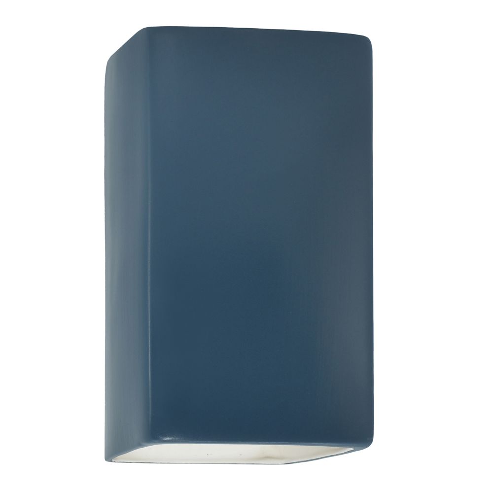 Justice Design Group CER-5950W-MID Large ADA Rectangle - Closed Top (Outdoor) in Midnight Sky
