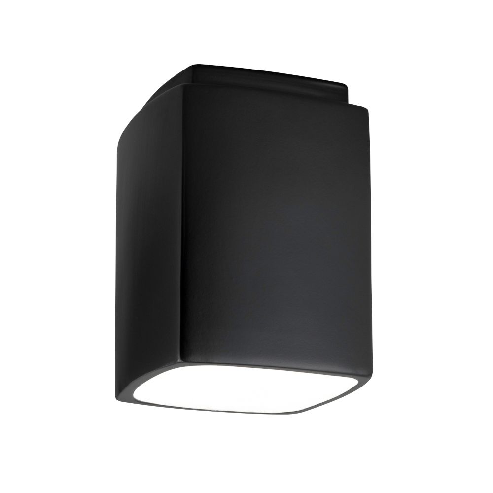 Justice Design Group CER-6110W-ANTC Rectangle Flush-Mount (Outdoor) in Antique Copper