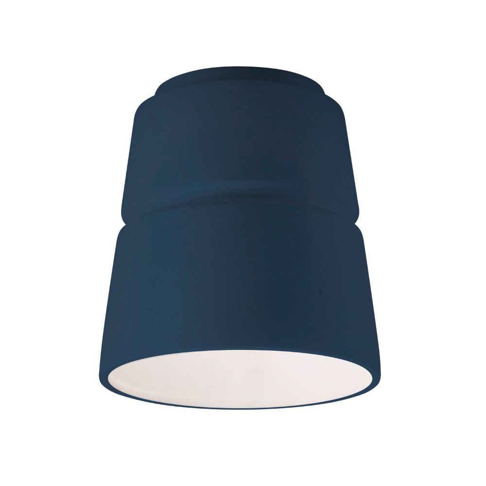 Justice Design Group CER-6150W-MID Cone Outdoor Flush-Mount in Midnight Sky