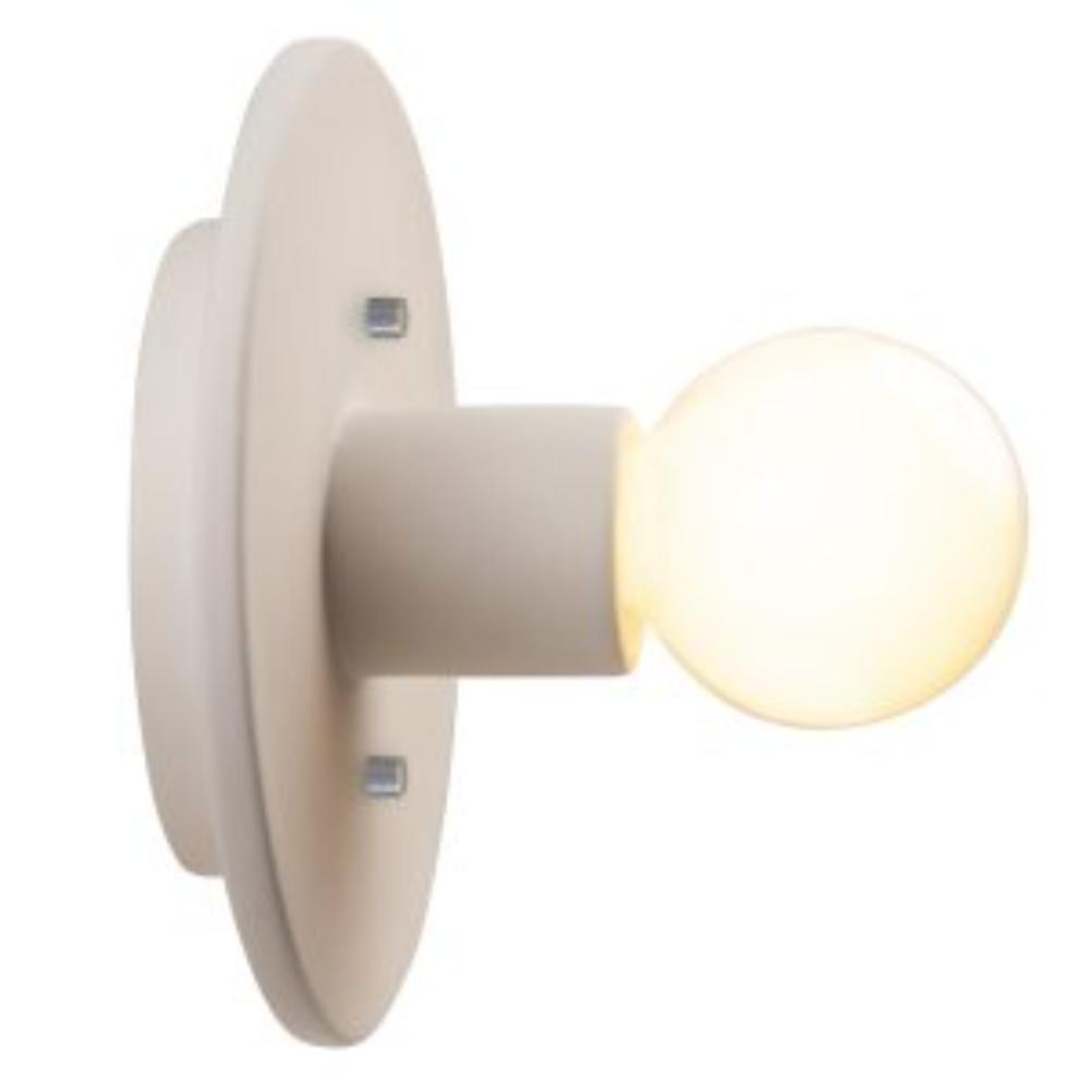 Justice Design CER-6280-BIS Stepped Discus Wall Sconce in Bisque