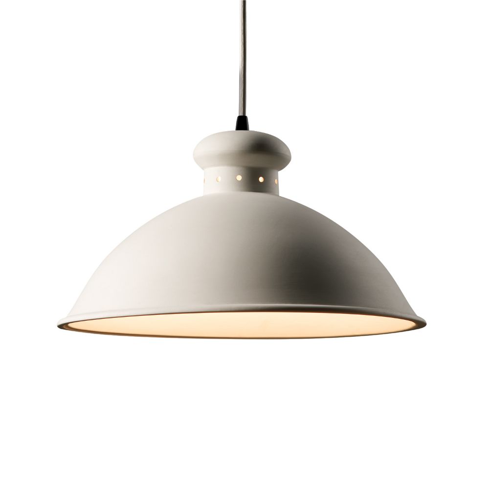 Justice Design Group CER-6300-PATR-ABRS-BKCD Oriel Pendant in Rust Patina