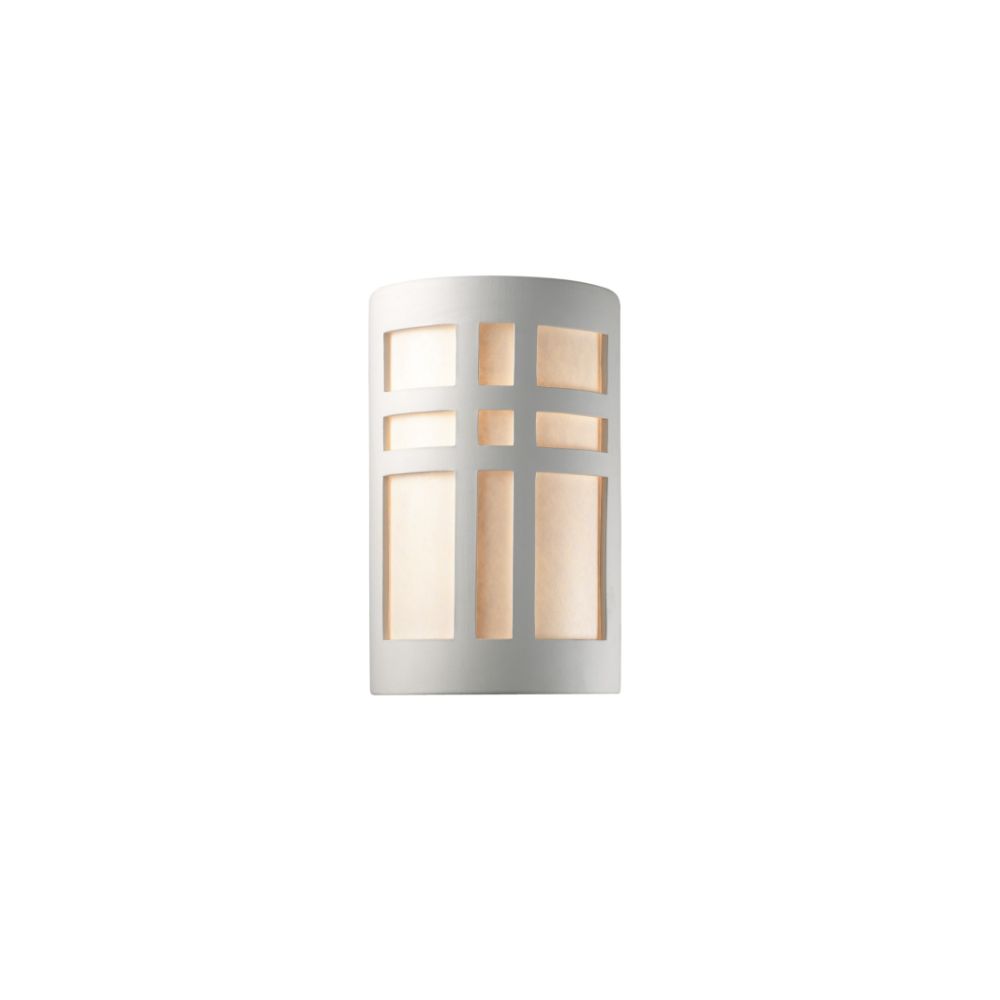 Justice Design Group CER-7285W-MID Small Cross Window - Open Top & Bottom (Outdoor) in Midnight Sky