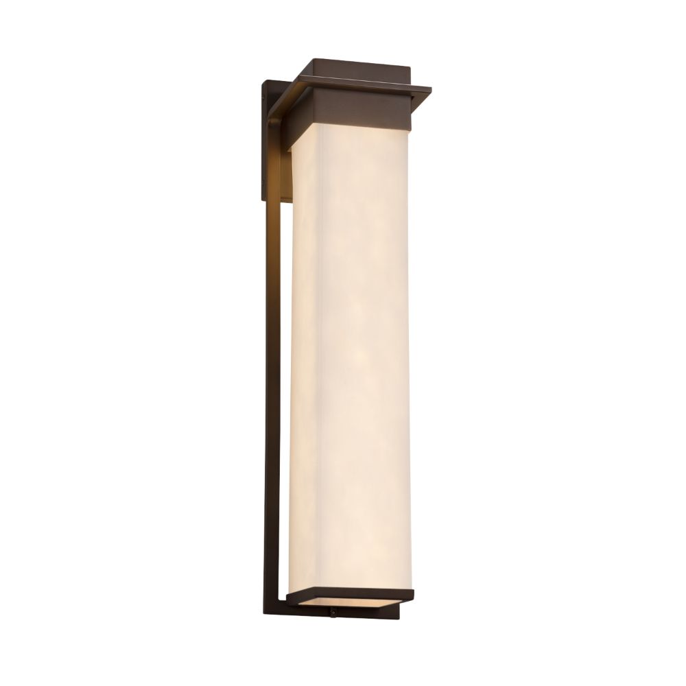 Justice Design Group CLD-7545W-DBRZ Clouds Pacific 24" LED Outdoor Wall Sconce in Dark Bronze