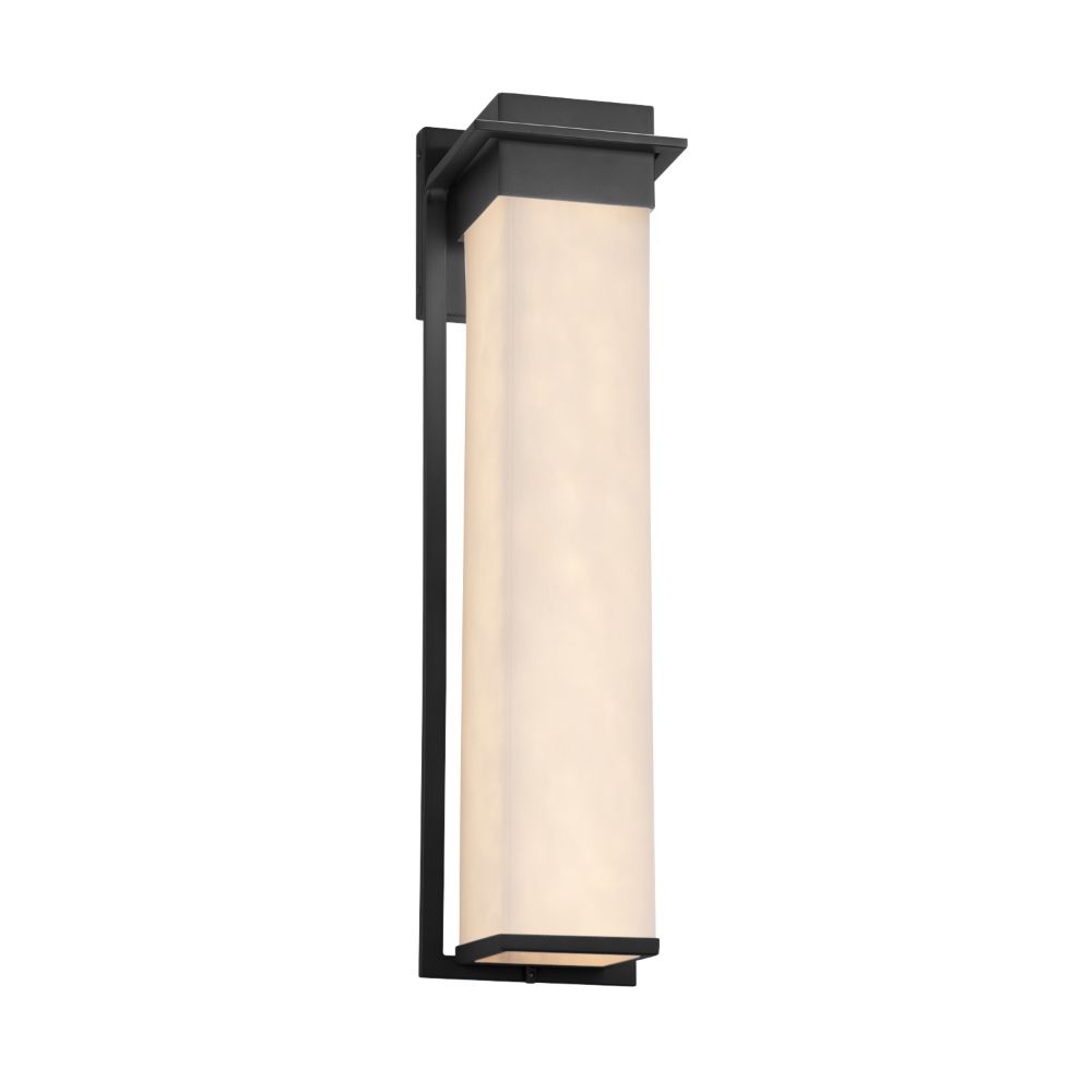 Justice Design Group CLD-7545W-MBLK Clouds Pacific 24" LED Outdoor Wall Sconce in Matte Black