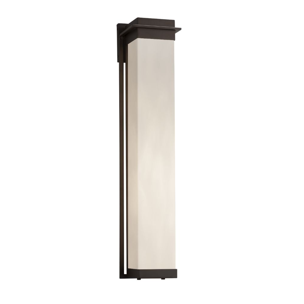 Justice Design Group CLD-7546W-MBLK Clouds Pacific 36" LED Outdoor Wall Sconce in Matte Black
