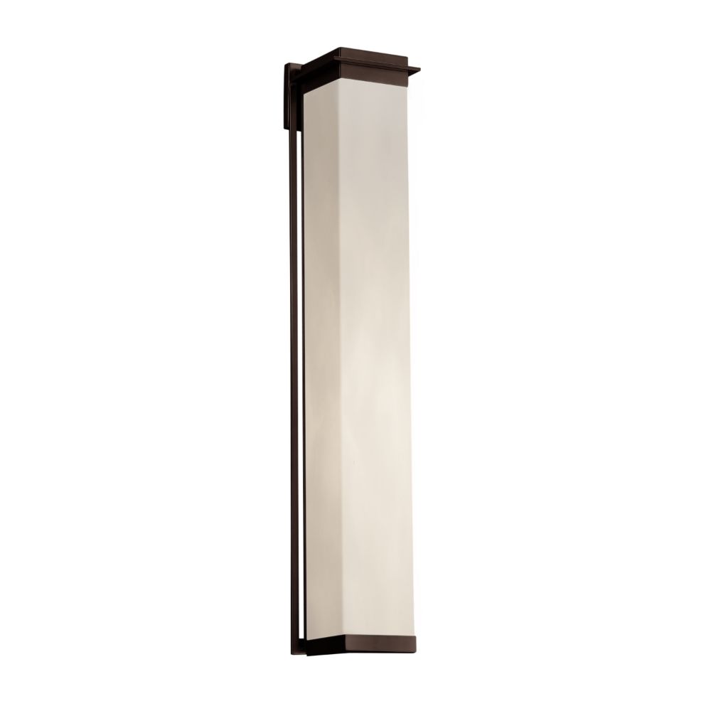 Justice Design Group CLD-7547W-MBLK Clouds Pacific 48" LED Outdoor Wall Sconce in Matte Black