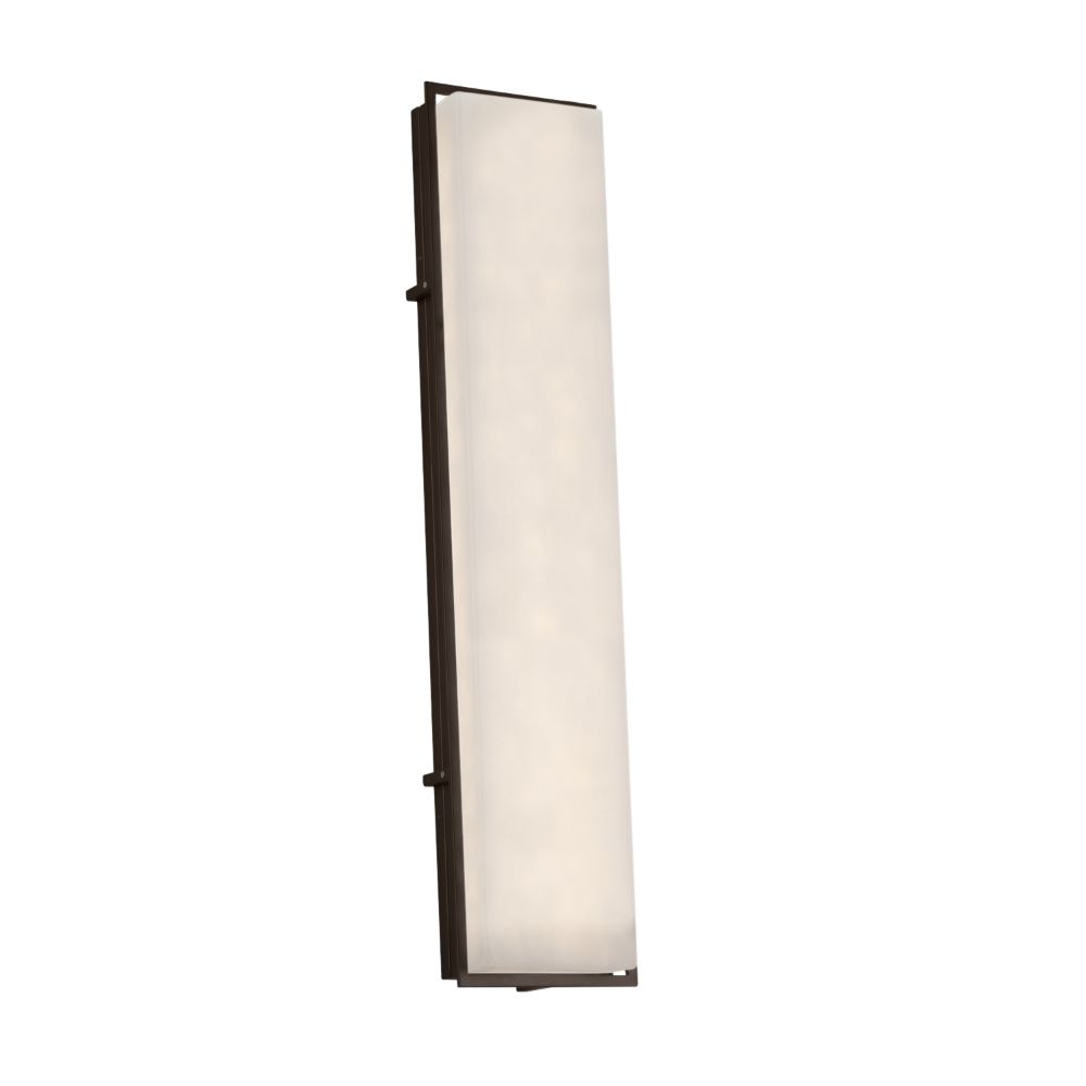 Justice Design Group CLD-7566W-DBRZ Clouds Avalon 36" ADA Outdoor / Indoor LED Wall Sconce in Dark Bronze