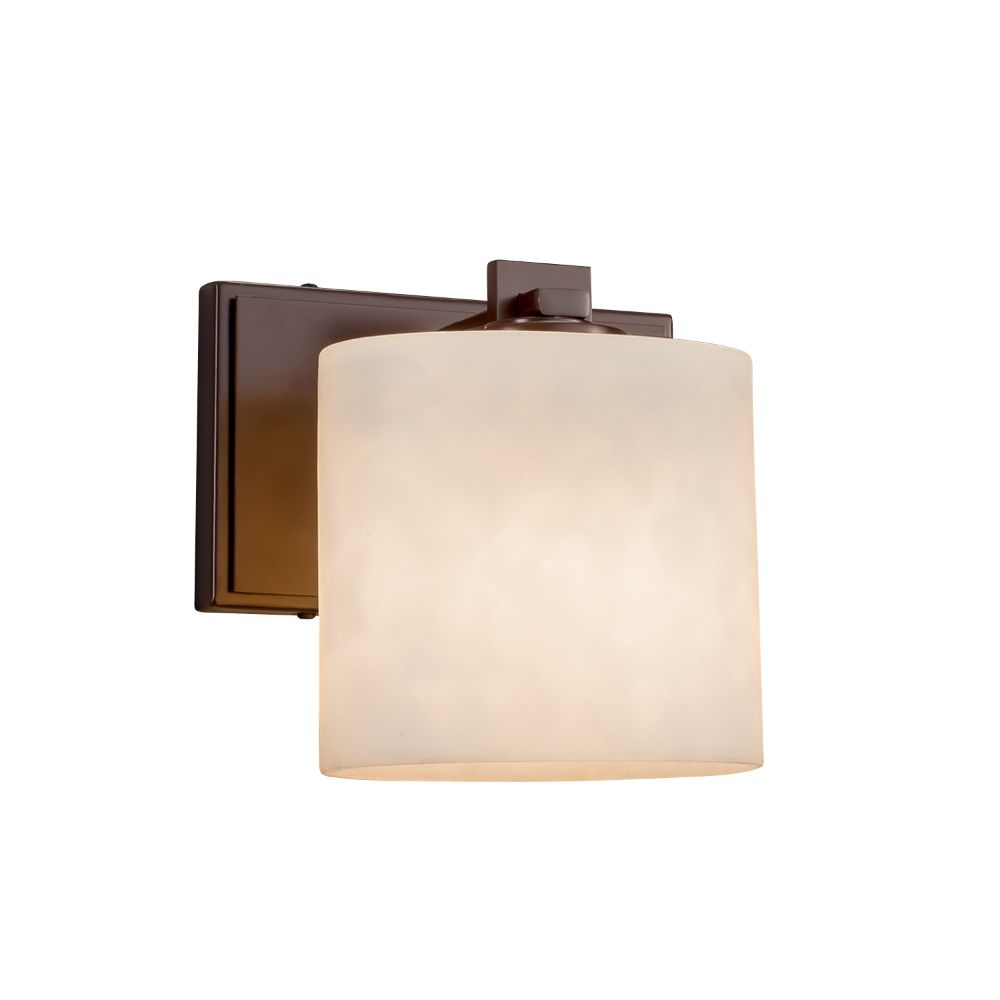 Justice Design Group CLD-8447-30-BRSS-LED1-700 Clouds Era ADA 1 Light LED Wall Sconce in Clouds Resin
