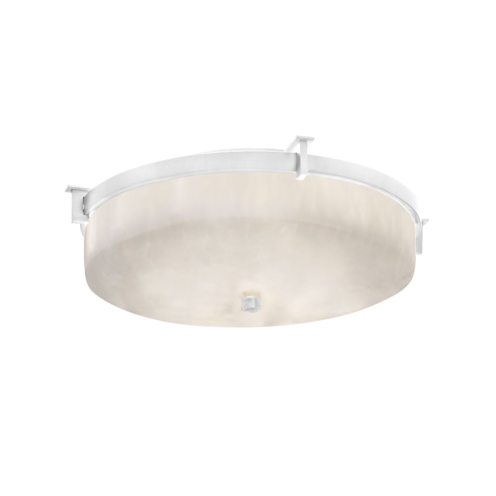 Justice Design Group CLD-8985-CROM Clouds Era 16" Round Flush Mount in Polished Chrome