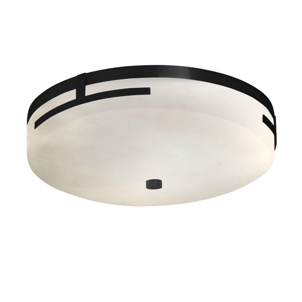 Justice Design Group CLD-8995-CROM Clouds Atlas 16" LED Round Flush Mount in Polished Chrome