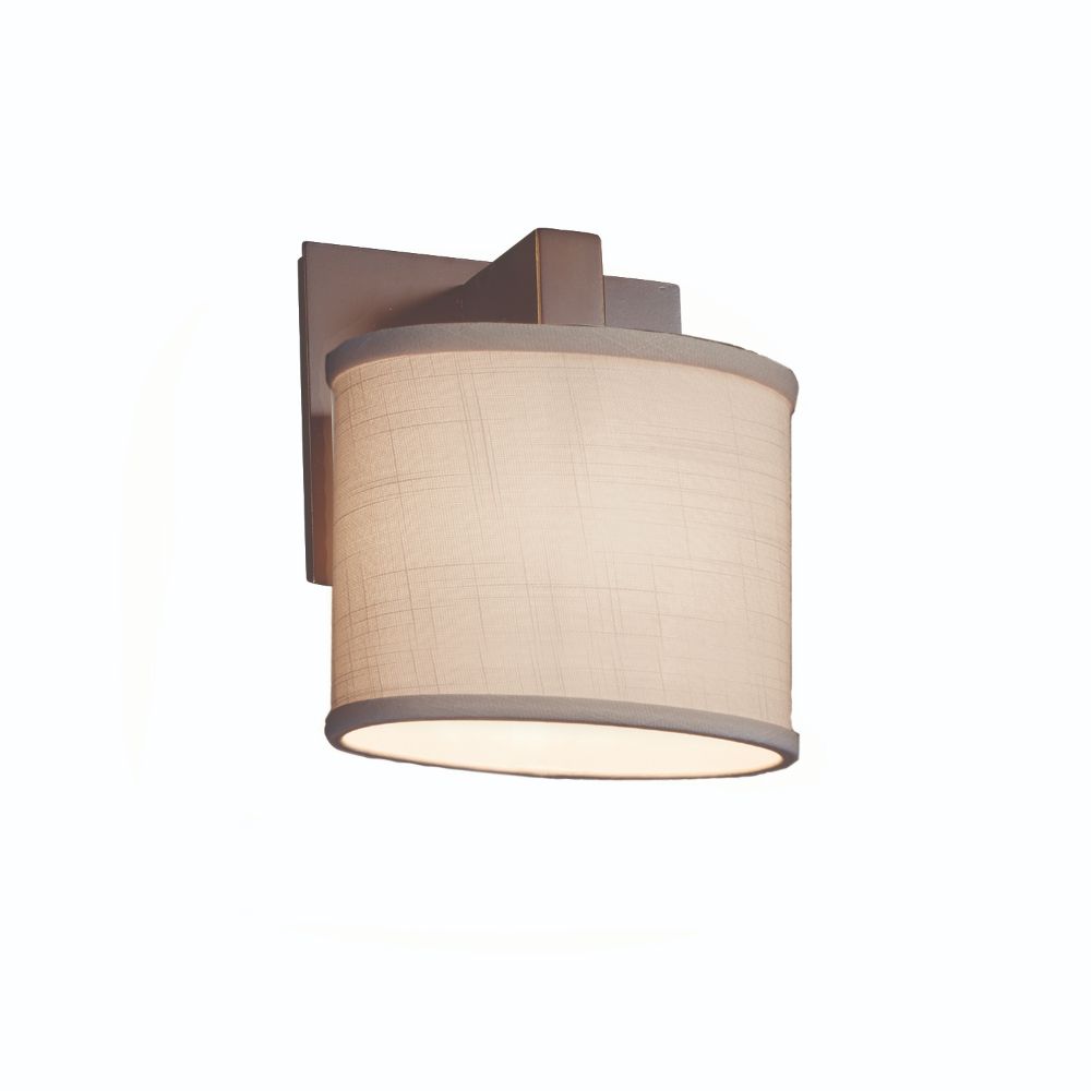 Justice Design Group FAB-8931-30-GRAY-ABRS Textile Modular 1 Light ADA Wall Sconce in Alabaster Rocks