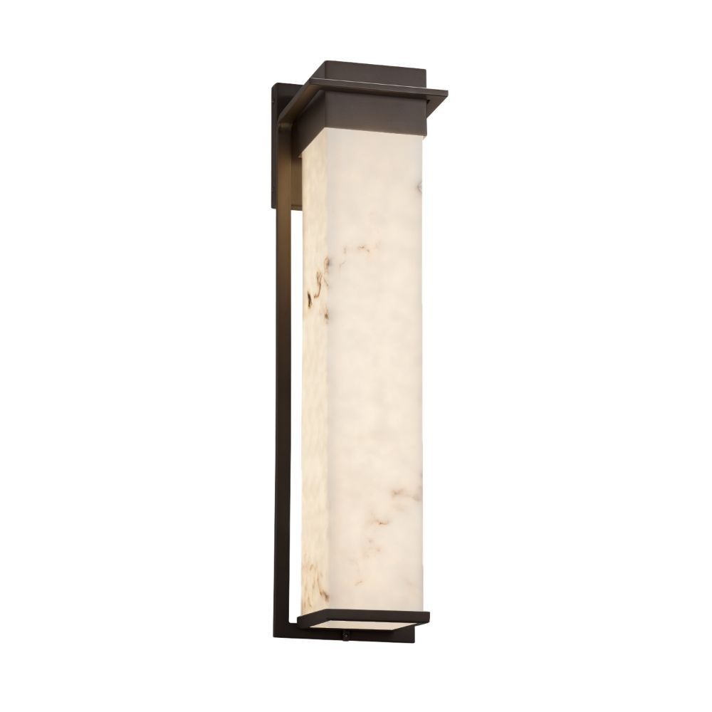Justice Design Group FAL-7545W-MBLK LumenAria Pacific 24" LED Outdoor Wall Sconce in Matte Black