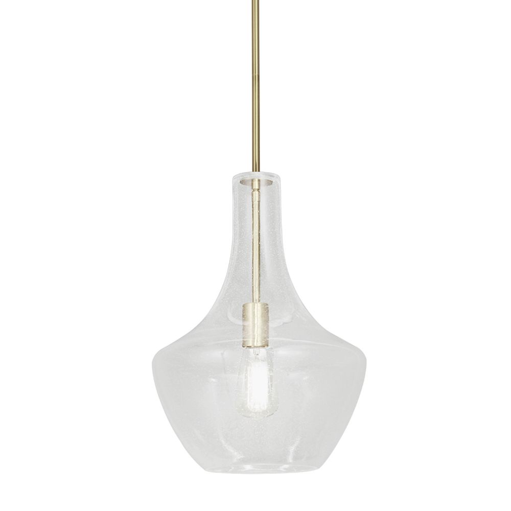 Justice Design Group FSN-4171-SEED-BRSS Fusion Harlow 14" Pendant in Brushed Brass