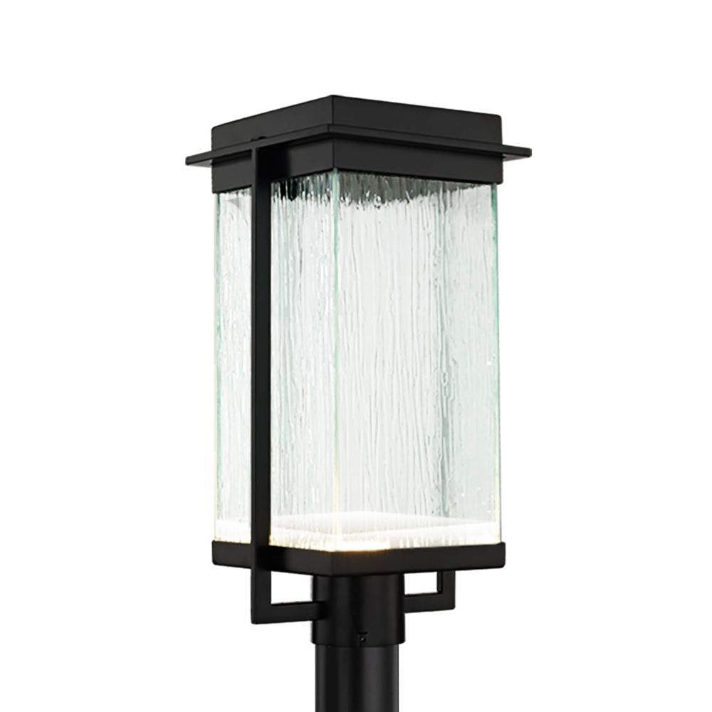 Justice Design Group FSN-7543W-MROR-NCKL Fusion Pacific Outdoor LED Post Light in Brushed Nickel