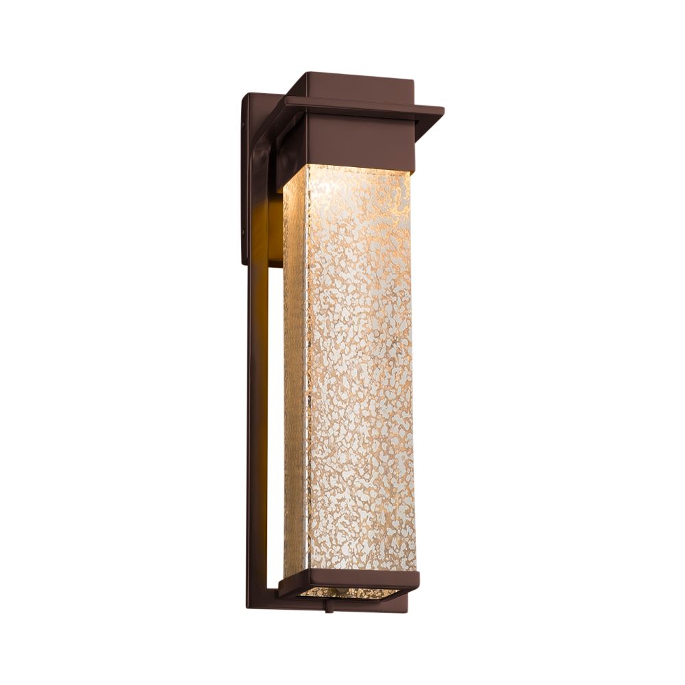 Justice Design Group FSN-7544W-SEED-DBRZ Fusion Pacific Large LED Outdoor Wall Sconce in Dark Bronze