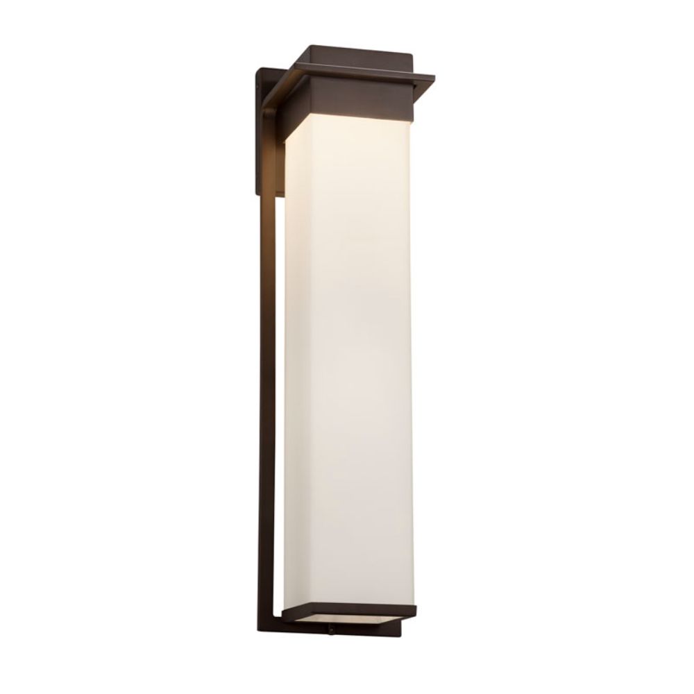Justice Design Group FSN-7545W-MROR-DBRZ Fusion Pacific 24" LED Outdoor Wall Sconce in Dark Bronze