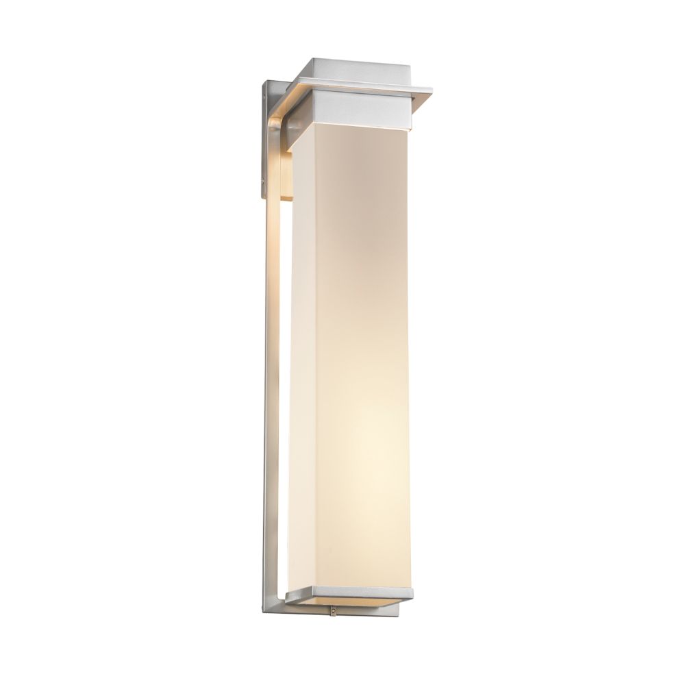 Justice Design Group FSN-7545W-MROR-NCKL Fusion Pacific 24" LED Outdoor Wall Sconce in Brushed Nickel
