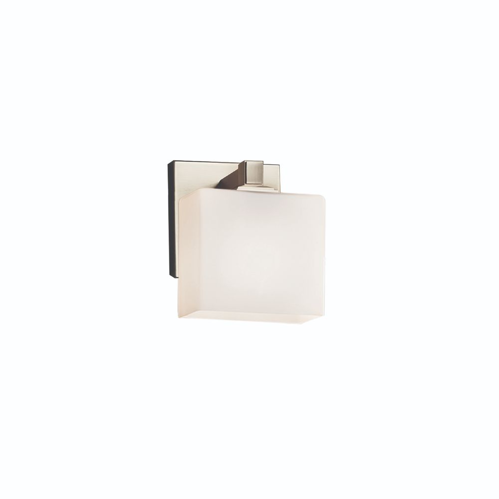 Justice Design Group FSN-8437-55-ALMD-CROM Fusion Regency ADA 1 Light Wall Sconce in Polished Chrome
