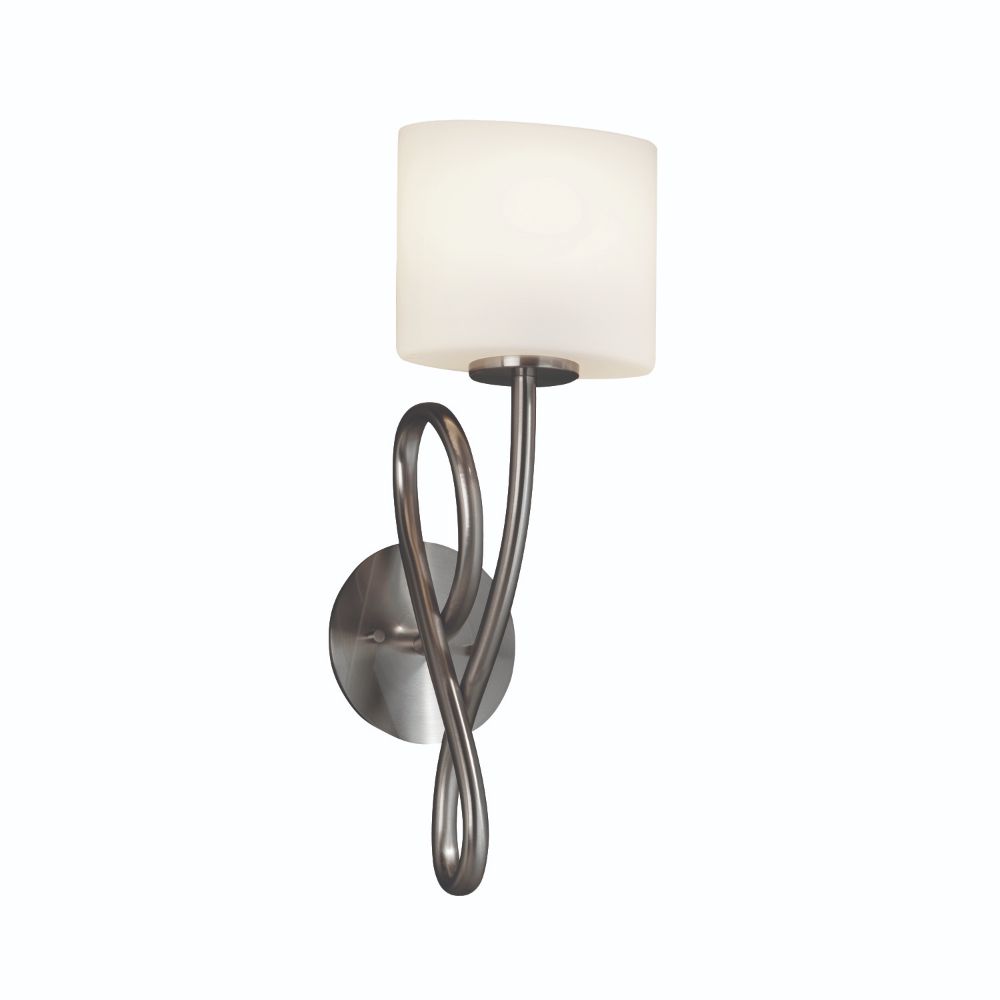 Justice Design Group FSN-8911-15-ALMD-NCKL Fusion Capellini 1 Light Wall Sconce in Brushed Nickel
