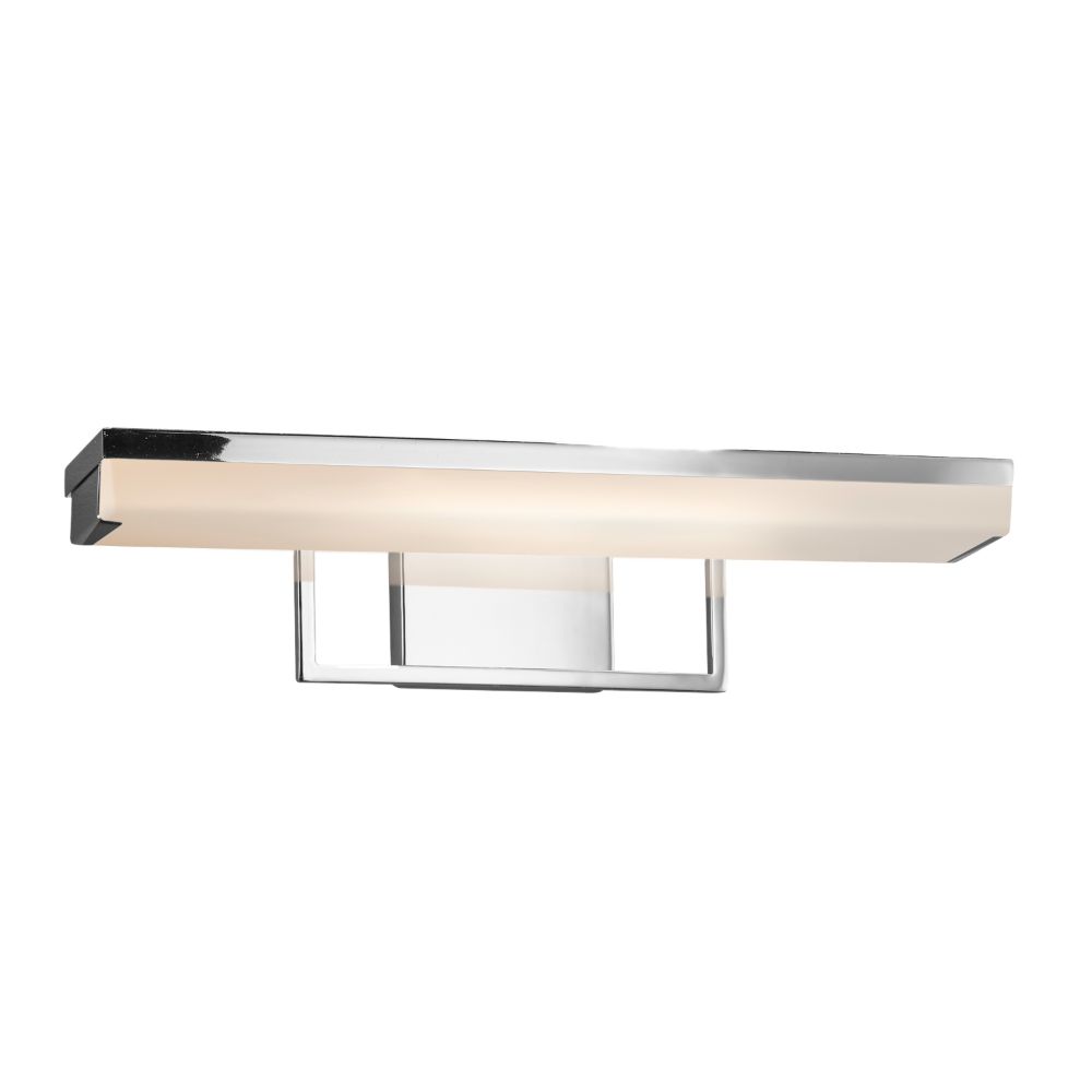 Justice Design Group FSN-9071-WEVE-CROM Fusion Elevate 20" Linear LED Wall / Bathroom Light in Polished Chrome