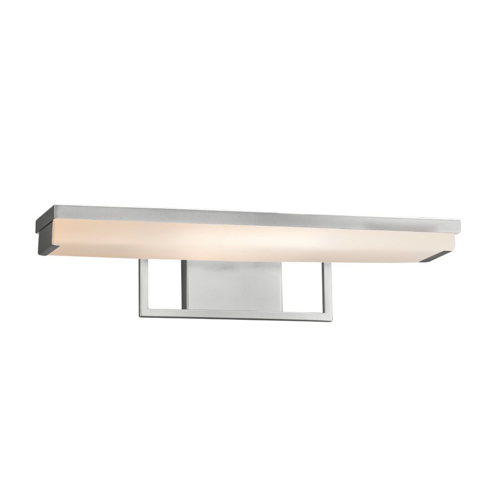 Justice Design Group FSN-9071-WEVE-NCKL Fusion Elevate 20" Linear LED Wall / Bathroom Light in Brushed Nickel