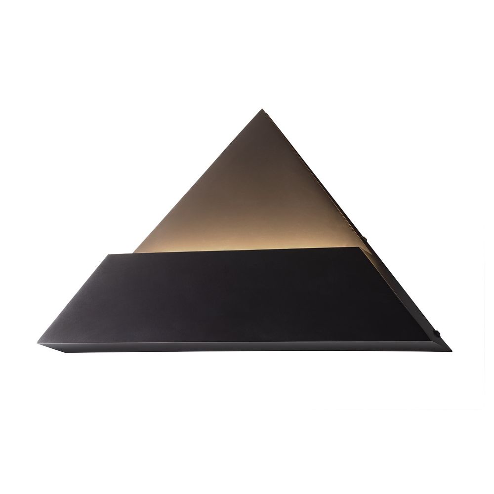 Justice Design Group NSH-4261-MBLK Prism ADA Triangle LED Wall Sconce in Matte Black