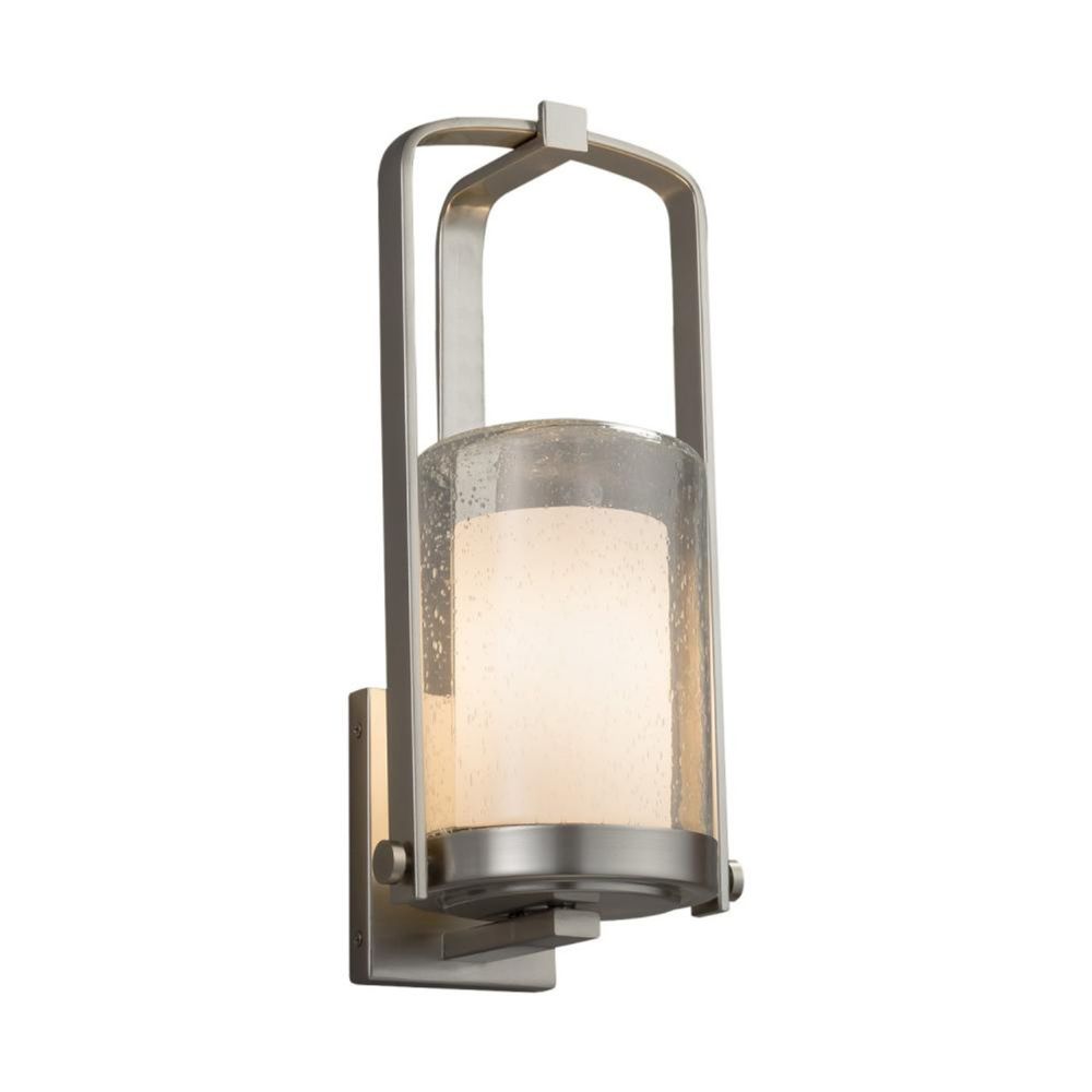 Justice Design Group NSH-7581W-DBRZ Atlantic Small Outdoor Wall Sconce in Dark Bronze