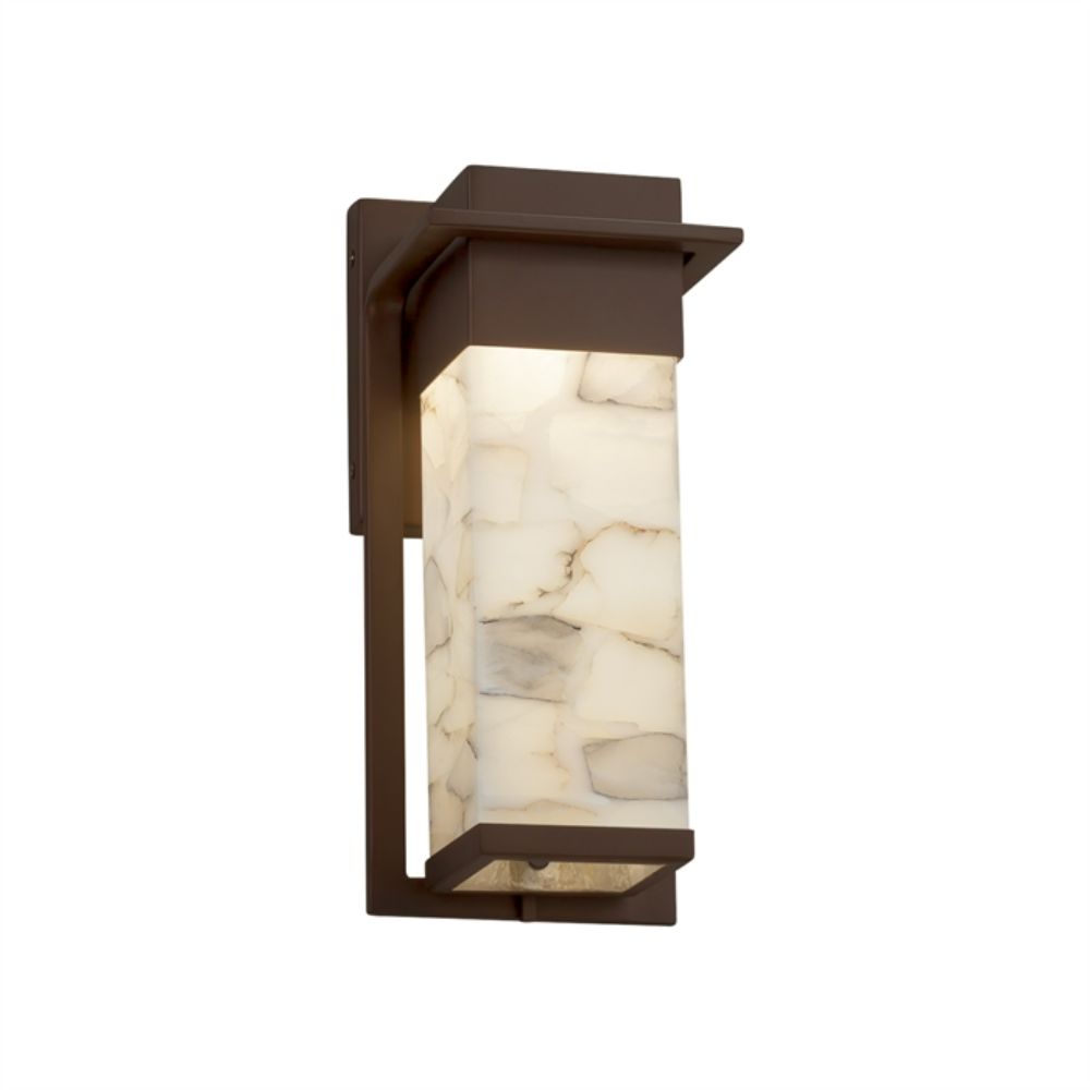 Justice Design Group ALR-7541W-NCKL Pacific Small Outdoor LED Wall Sconce in Brushed Nickel