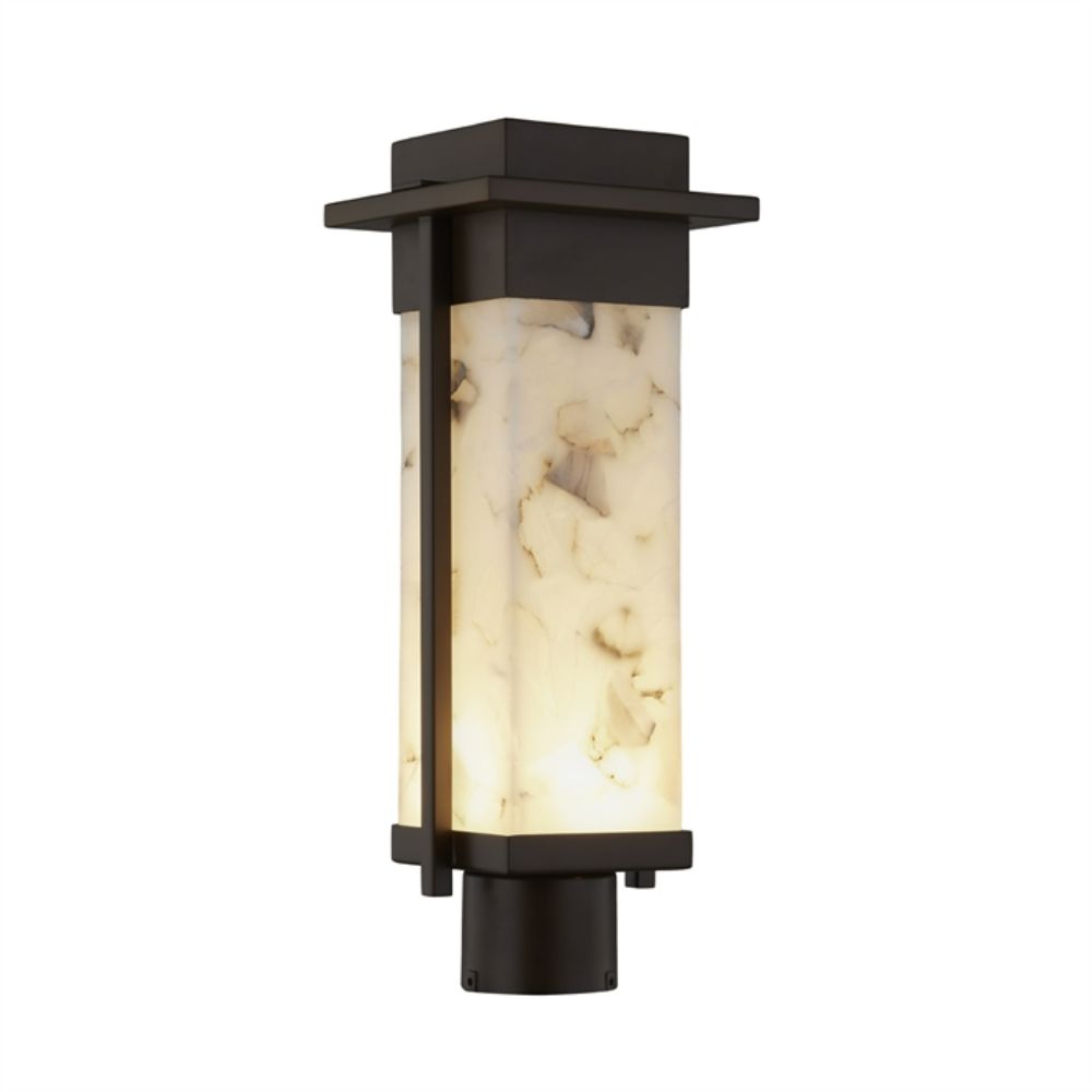 Justice Design Group ALR-7542W-NCKL Pacific 7" LED Post Light (Outdoor) in Brushed Nickel