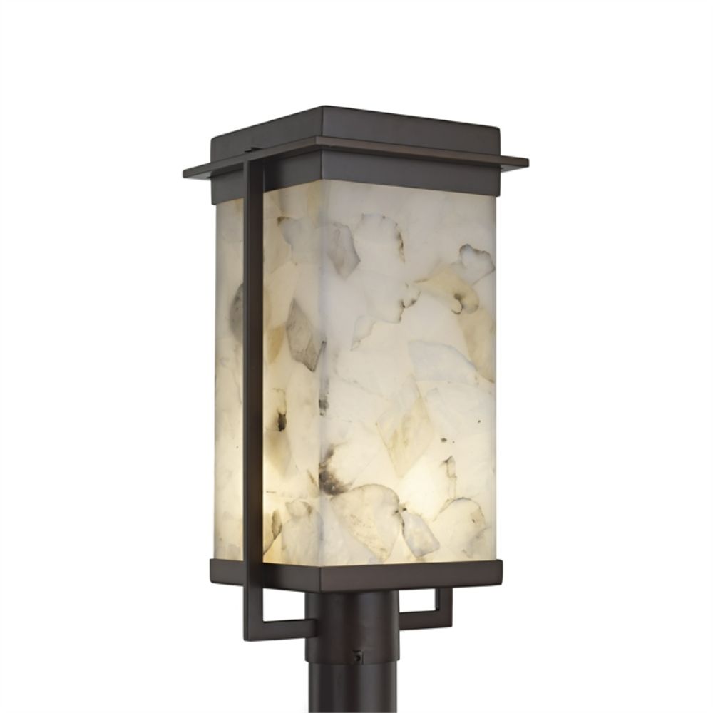 Justice Design Group ALR-7543W-NCKL Pacific LED Post Light (Outdoor) in Brushed Nickel