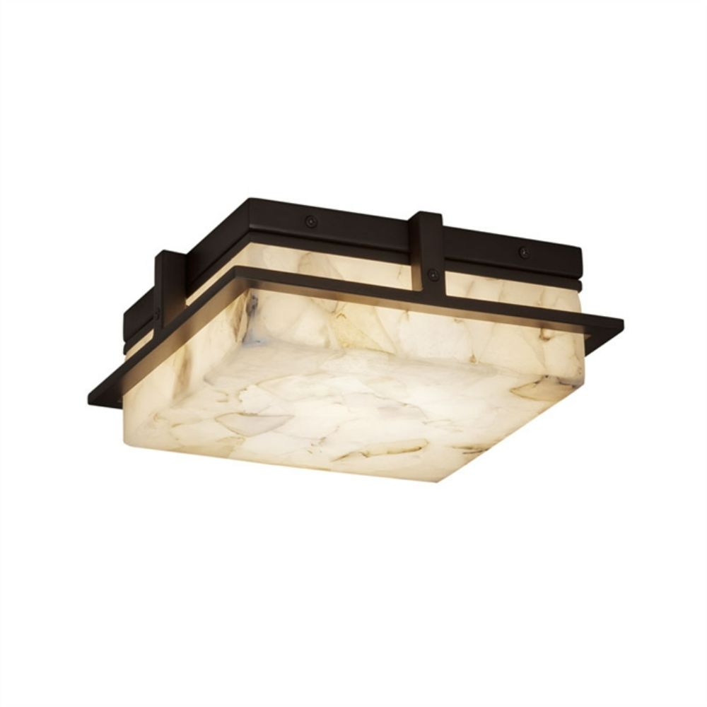 Justice Design Group ALR-7560W-NCKL Avalon 10" Small LED Outdoor/Indoor Flush-Mount in Brushed Nickel